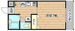 ベル・レオーネ 1Kの間取図画像
