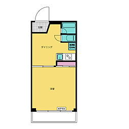 ニュー野村マンション 1DKの間取図画像