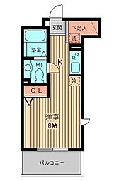 プロスペクト初台 ワンルームの間取図画像