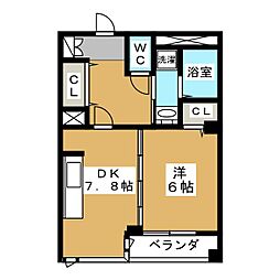 ネオハイム荻窪 1DKの間取図画像