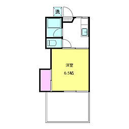 JR中央線 高円寺駅 徒歩9分の賃貸アパート 1階1Kの間取り