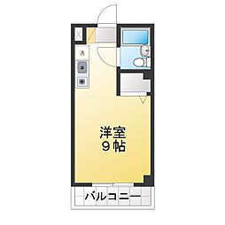 リズ松ヶ丘 ワンルームの間取図画像