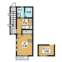 CASAESPINACA 1Kの間取図画像