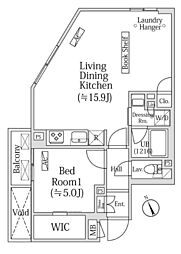 OZIO西荻窪II 2階1LDKの間取り