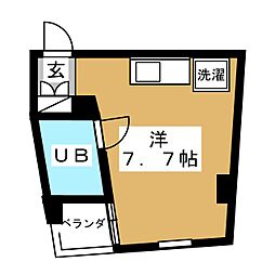 ニルヴァーナ荻窪 ワンルームの間取図画像