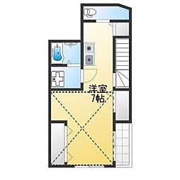 ブライトステージ中野大和町 ワンルームの間取図画像