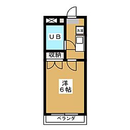 アーバンハイム高円寺 1Kの間取図画像
