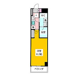 メインステージ武蔵関駅前2 1Kの間取図画像