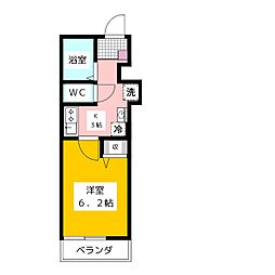 ジェンティーレ上石神井 1階1Kの間取り