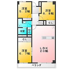 間取図画像 3LDK
