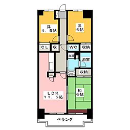 カーサエスペランサ 3LDKの間取図画像