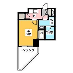 HF上石神井レジデンス 1Kの間取図画像