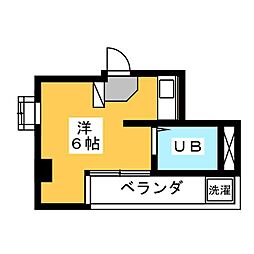 ニューライフ上石神井 ワンルームの間取図画像