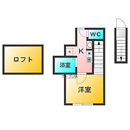 ピッコラシエナ 1Kの間取図画像