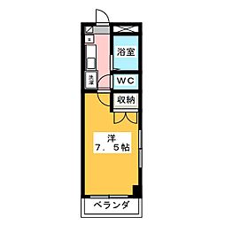 ルミナール石神井公園 1Kの間取図画像