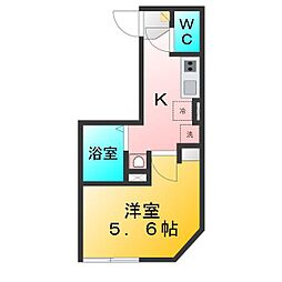 アット下石神井 1Kの間取図画像
