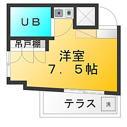 ビラ石神井 ワンルームの間取図画像