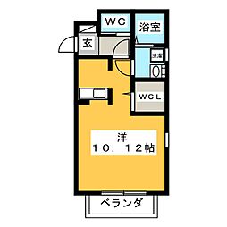 Villa・Burandolu 1Kの間取図画像