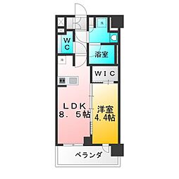 シーズンフラッツ杉並井草 1LDKの間取図画像