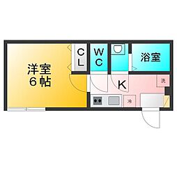 Quest上石神井 1Kの間取図画像