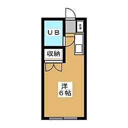 サンライフマンション ワンルームの間取図画像