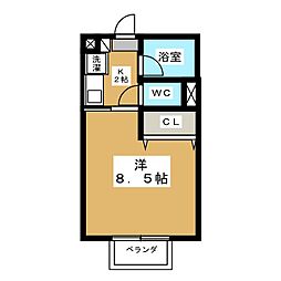 アーバン吉祥寺 1階1Kの間取り