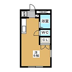 吉祥寺ガーデン ワンルームの間取図画像