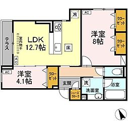 CASA de MaNa吉祥寺1 2LDKの間取図画像