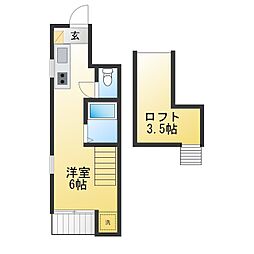 ラ・プロヴァンス吉祥寺 ワンルームの間取図画像