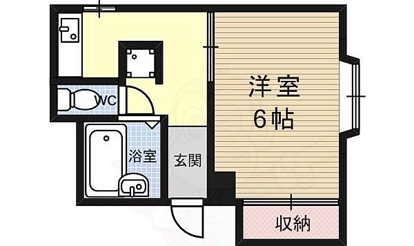 京都府京都市中京区壬生坊城町(賃貸マンション1DK・4階・20.00㎡)の写真 その2