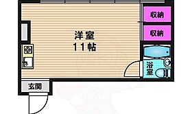 丸富マンション 5D ｜ 京都府京都市右京区西京極北大入町（賃貸マンション1R・5階・23.10㎡） その2