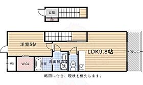 京都府京都市右京区太秦堀池町59番1号（賃貸アパート1LDK・2階・38.73㎡） その2