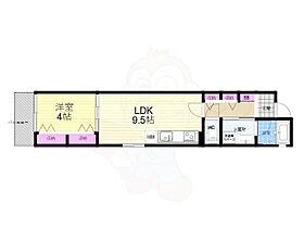 京都府京都市上京区西町（賃貸マンション1LDK・4階・35.90㎡） その2