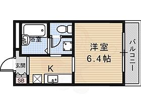 京都府京都市北区大将軍東鷹司町（賃貸アパート1K・2階・21.00㎡） その2