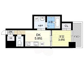 京都府京都市上京区西院町（賃貸マンション1DK・5階・24.32㎡） その2