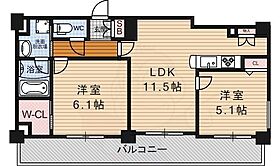 京都府京都市下京区小泉町（賃貸マンション2LDK・6階・52.16㎡） その2