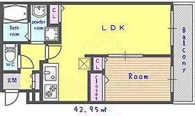 京都府京都市南区西九条横町（賃貸マンション1LDK・2階・42.95㎡） その2