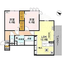 リヴェール京都桂 1階/-