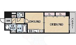 アーバネックス室町 5階1DKの間取り