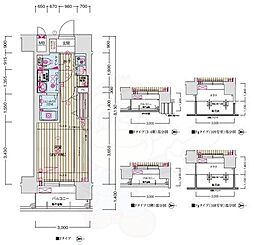 ソルテラス京都西院 STATION SIDE 1階1Kの間取り