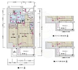 Asclaire京都西院 4階1DKの間取り