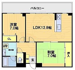 ランブラス桂川 2階