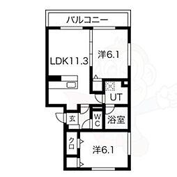 間取図画像 2LDK
