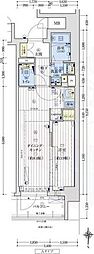 京都市上京区長門町マンション 1DKの間取図画像