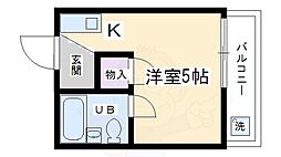 コットンハウス95 ワンルームの間取図画像
