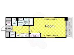 Luxe京都西大路 1Kの間取図画像