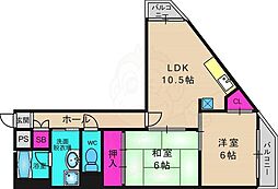 ラフェスタ京都桂 2階