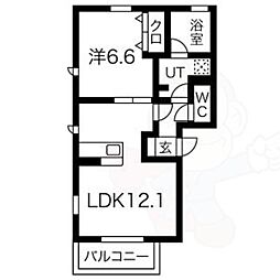 ルッソ北山 3階/-