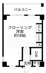 ランブラス堀川 ワンルームの間取図画像