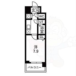 ファステート京都洛南エリーゼ 1Kの間取図画像